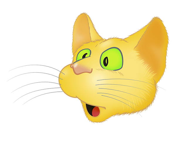 Yellow Cat emoji messages sticker-3