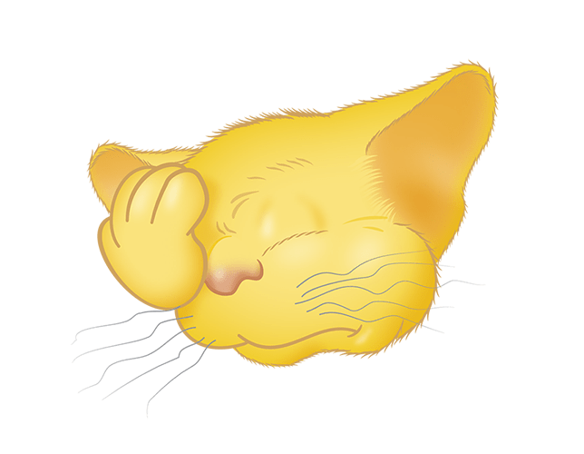 Yellow Cat emoji messages sticker-6