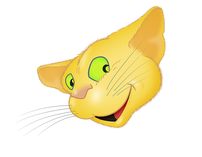 Yellow Cat emoji messages sticker-0