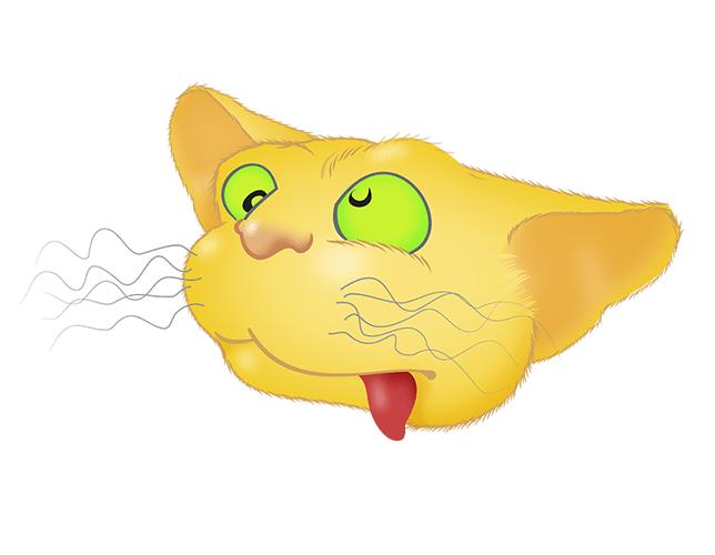 Yellow Cat emoji messages sticker-5