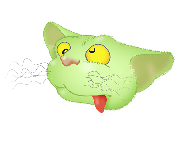 Green Cat emoji messages sticker-5