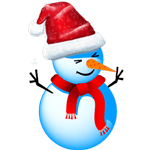 Christmas Snowman striker messages sticker-1