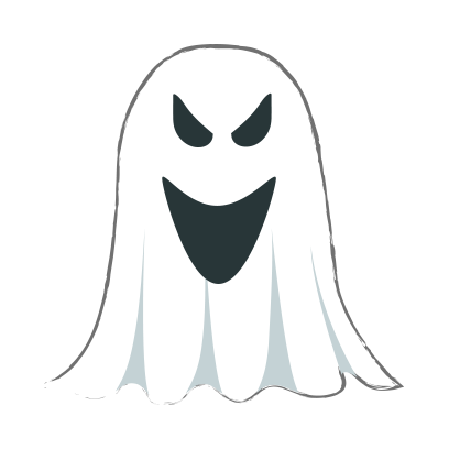 Ghost halloween emoji messages sticker-7