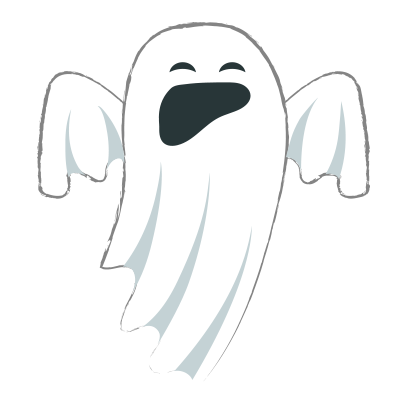 Ghost halloween emoji messages sticker-3