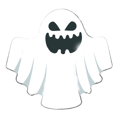 Ghost halloween emoji messages sticker-2