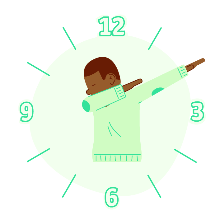 Dab O'Clock messages sticker-1
