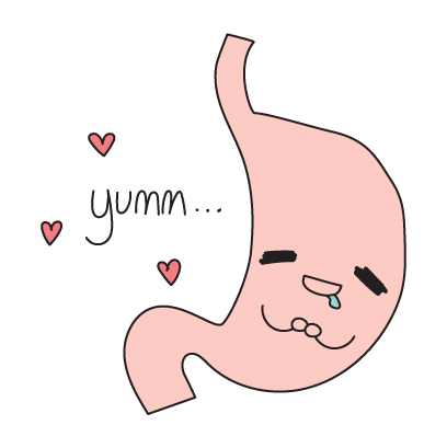Grumpee The Hangry Stomach Stickers messages sticker-2