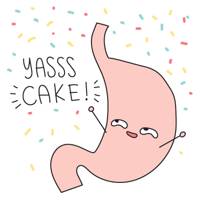 Grumpee The Hangry Stomach Stickers messages sticker-1