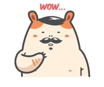 Cartoon Hamster Sticker Pack messages sticker-0