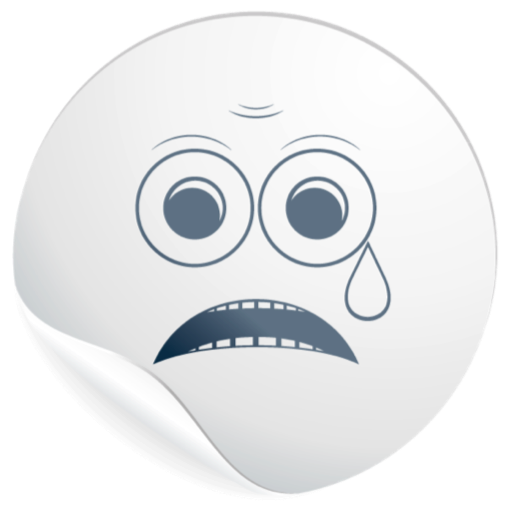 Cute White Smiles for messages messages sticker-6