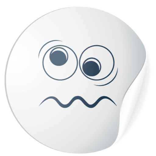 Cute White Smiles for messages messages sticker-7
