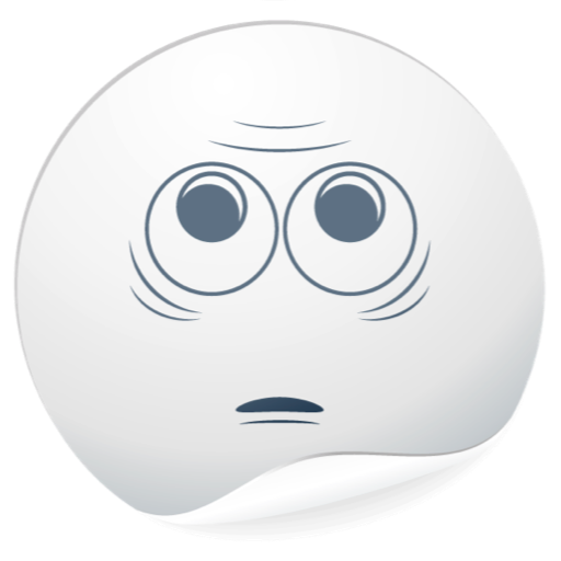 Cute White Smiles for messages messages sticker-5