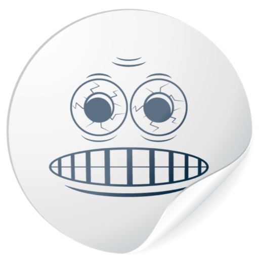Cute White Smiles for messages messages sticker-9