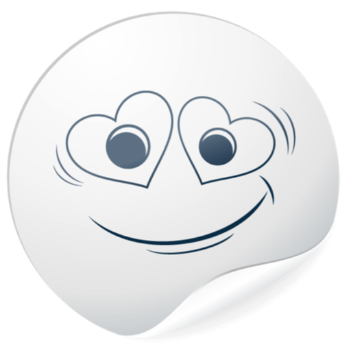 Cute White Smiles for messages messages sticker-2