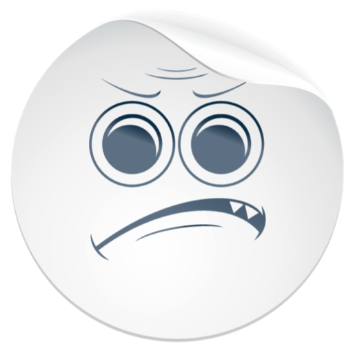Cute White Smiles for messages messages sticker-11