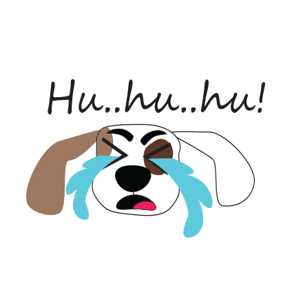 Puppy face emojis messages sticker-4