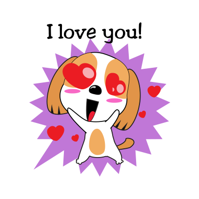 Beagle dog emoji & stickers messages sticker-7