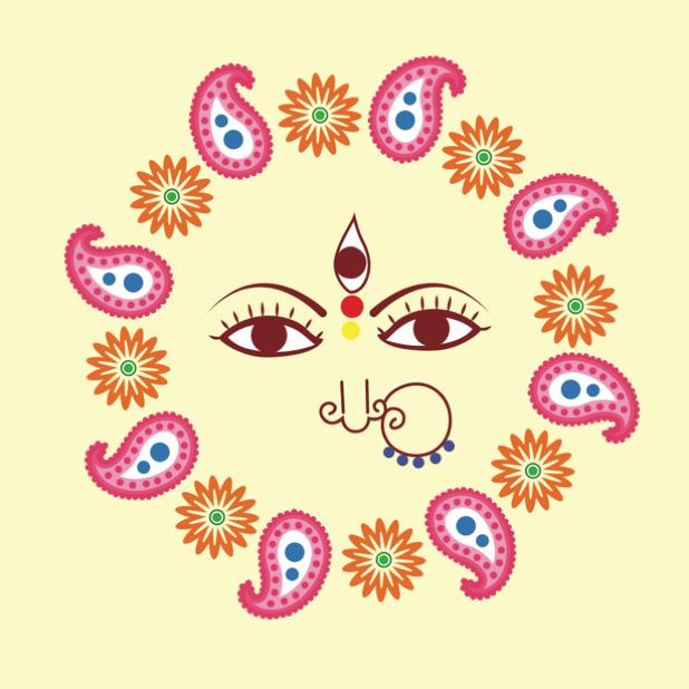 Durga Sharodiya messages sticker-9