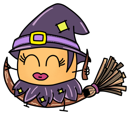 Paquitos Stickers: Halloween messages sticker-5
