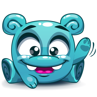 Herbie The Blue Alien messages sticker-9