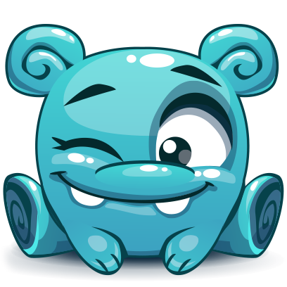 Herbie The Blue Alien messages sticker-0