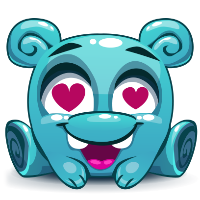 Herbie The Blue Alien messages sticker-3