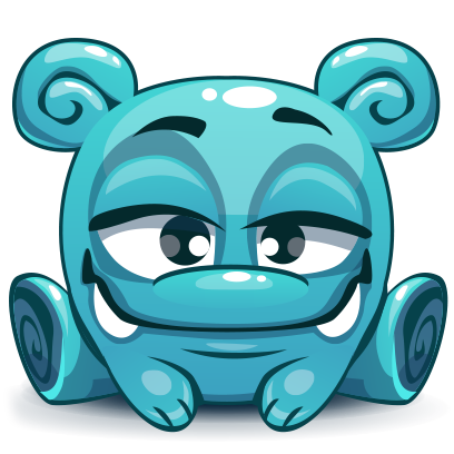 Herbie The Blue Alien messages sticker-8