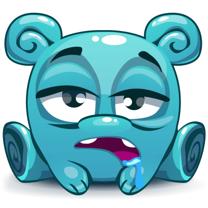 Herbie The Blue Alien messages sticker-5