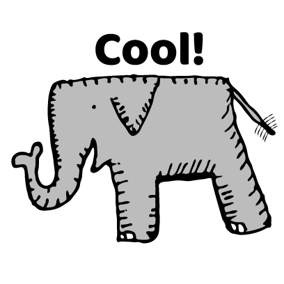 Happy Elephant Stickers messages sticker-1