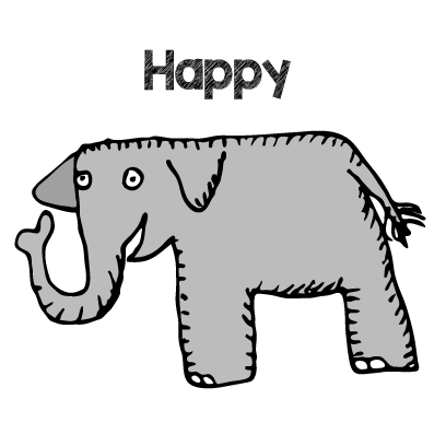 Happy Elephant Stickers messages sticker-7