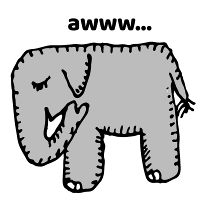 Happy Elephant Stickers messages sticker-0