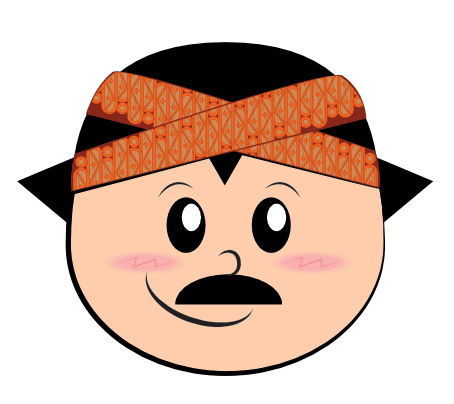 Funny Man Cartoon Face messages sticker-0