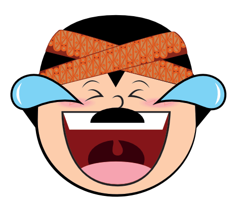 Funny Man Cartoon Face messages sticker-4