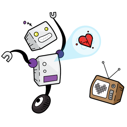 Robob and Telly messages sticker-4