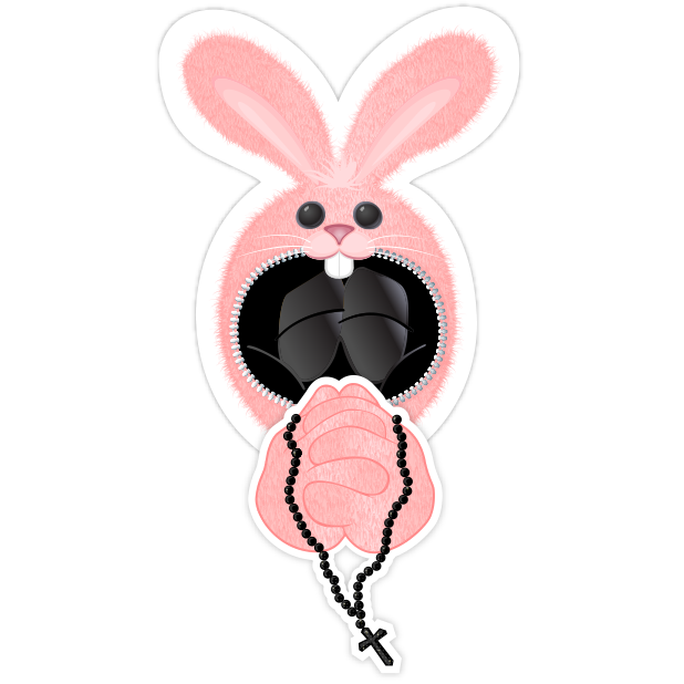 Pink Bun•e messages sticker-3