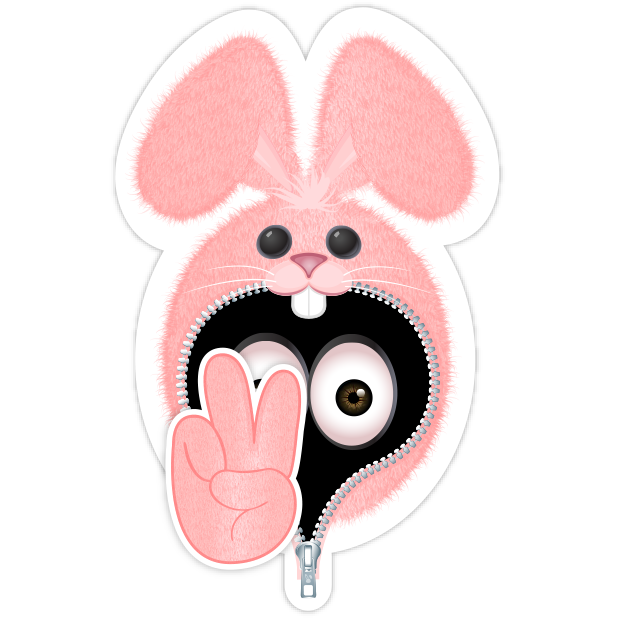 Pink Bun•e messages sticker-9