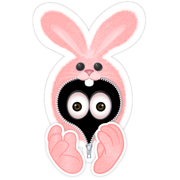 Pink Bun•e messages sticker-2