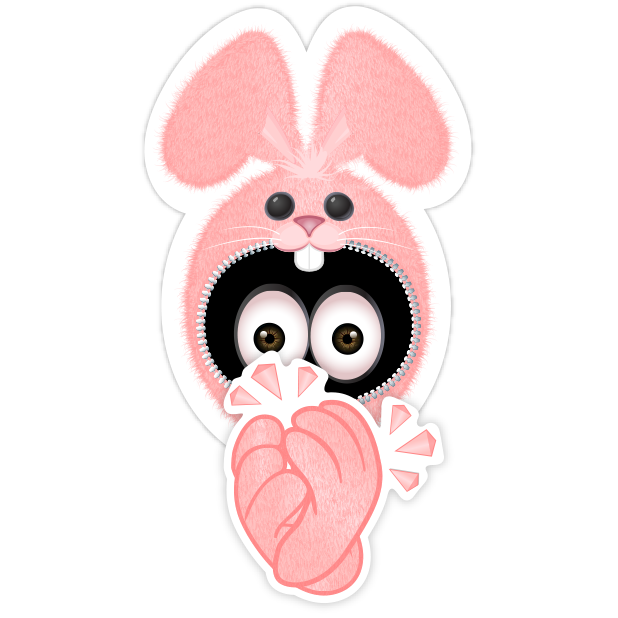 Pink Bun•e messages sticker-7