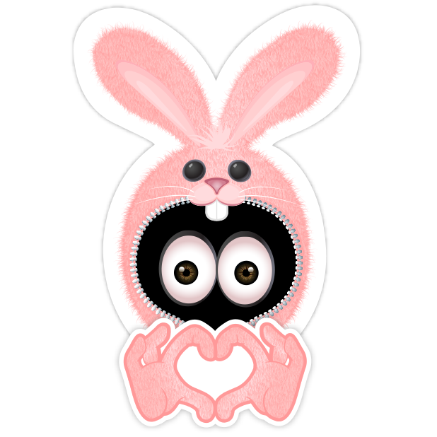 Pink Bun•e messages sticker-11