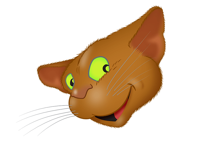 Brown Cat emoji messages sticker-0