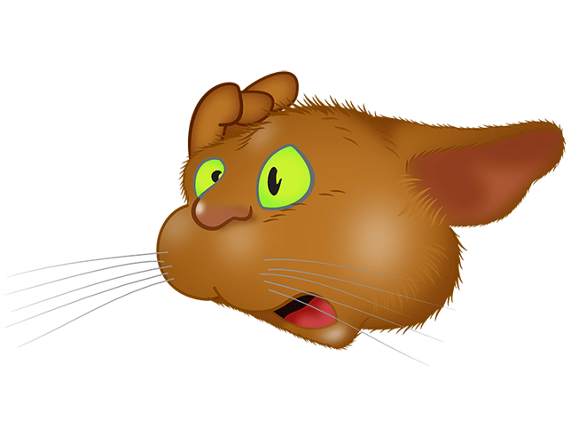 Brown Cat emoji messages sticker-4