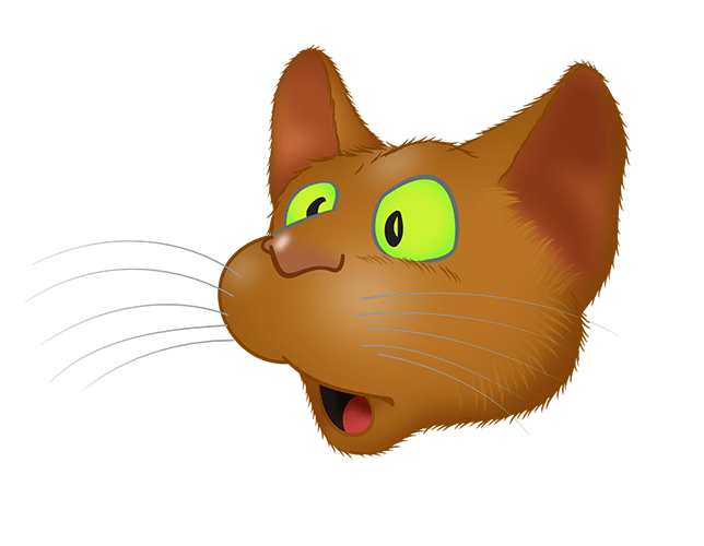Brown Cat emoji messages sticker-3