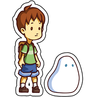 A Boy and his Blob Stickers messages sticker-0
