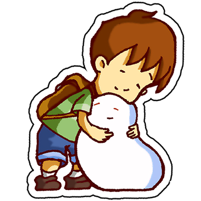 A Boy and his Blob Stickers messages sticker-1