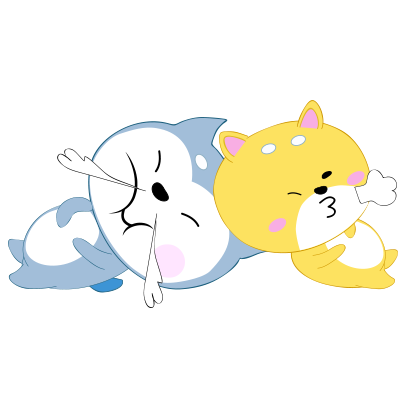 Couple dog sticker messages sticker-5