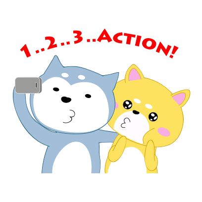 Couple dog sticker messages sticker-2