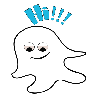 Ghost emoji and sticker messages sticker-8