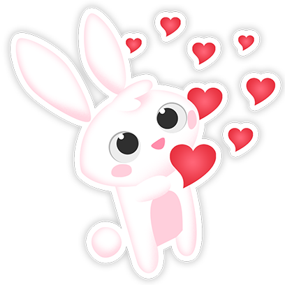 Greedy Bunnies messages sticker-2
