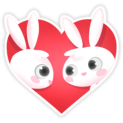Greedy Bunnies messages sticker-0