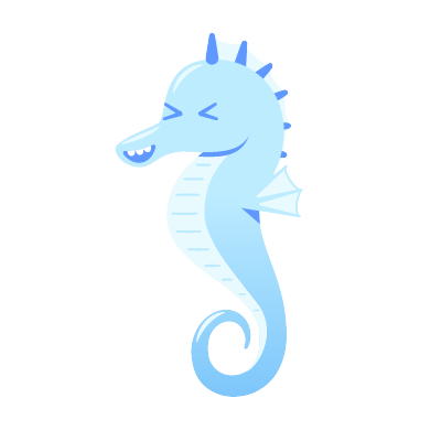 Bubbles The Seahorse messages sticker-4